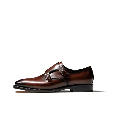 TRUFFAUT Dress Shoes Men Low-Top Dark Brown