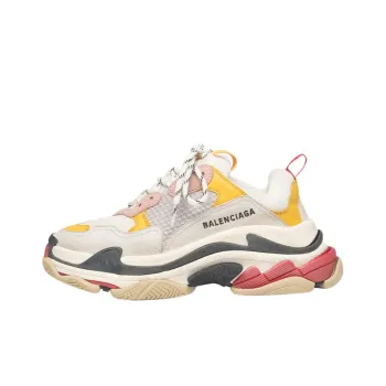 Balenciaga Triple S Cream Yellow Red Women's