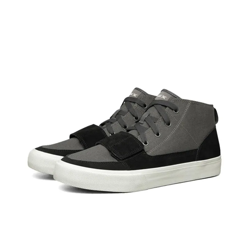 Skechers Slip Resistant, Abrasion Resistant, Breathable Mid Top Canvas Shoes Men's Charcoal-2