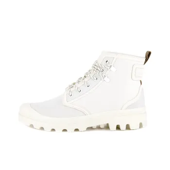 Palladium Pampa Rains Anti Slip And Wear Resistant Breathable High Top Canvas Shoes Unisex White