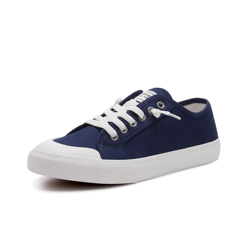 Rockfish Canvas Shoes Women's Low Top Dark Blue/White-1