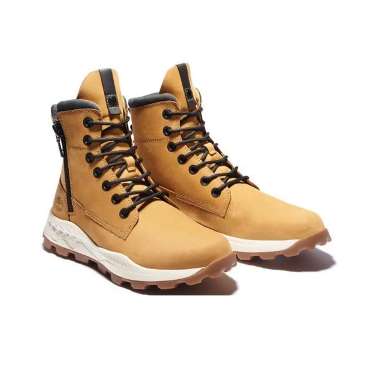 Timberland BROOKLYN Collection Thermal Abrasion Resistant Crew Outdoor Boots Men's Light Yellow-2