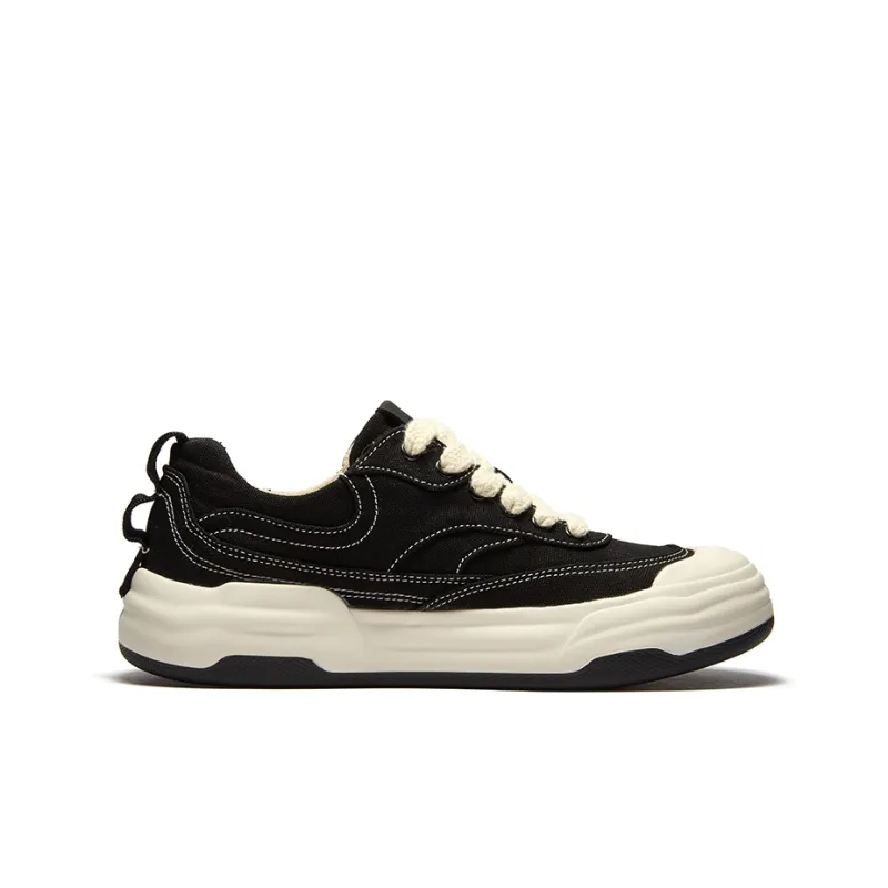 JIPIAO Low Top Canvas Shoes Unisex Black Please Order One Size Down-1