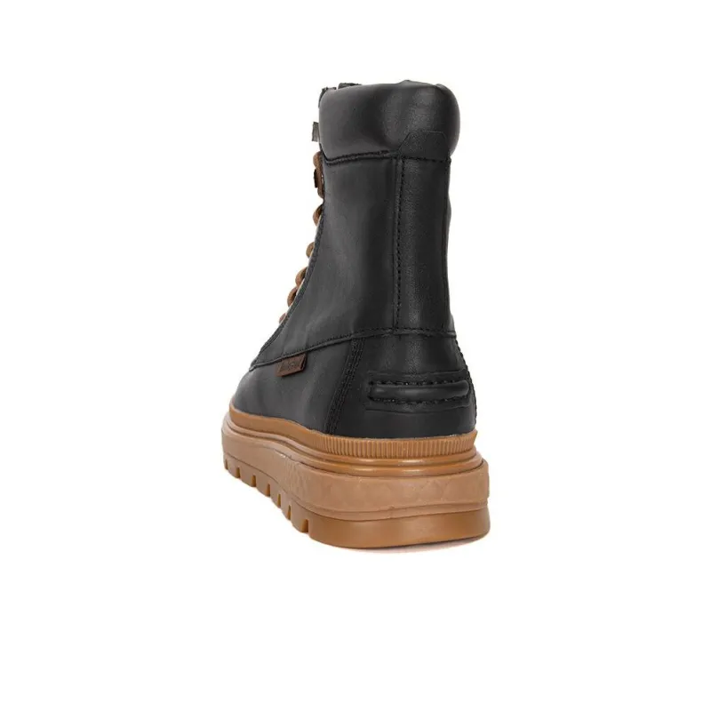 Timberland Ray City Moc Toe Chukka Boots 'Black Regenerative Leather' Women's-3