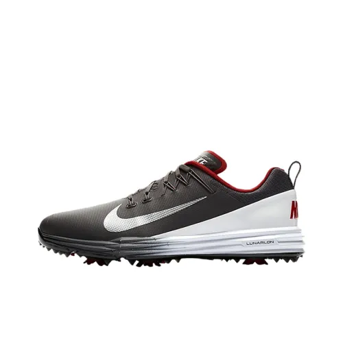 Nike Lunar Command 2 Golf Shoes Men Low-Top Black/White/Red