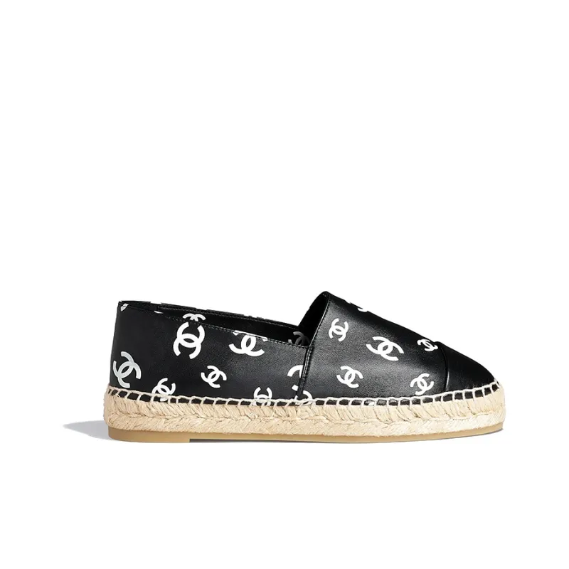 CHANEL ICON 2022 SS Espadrilles Women's Black-1