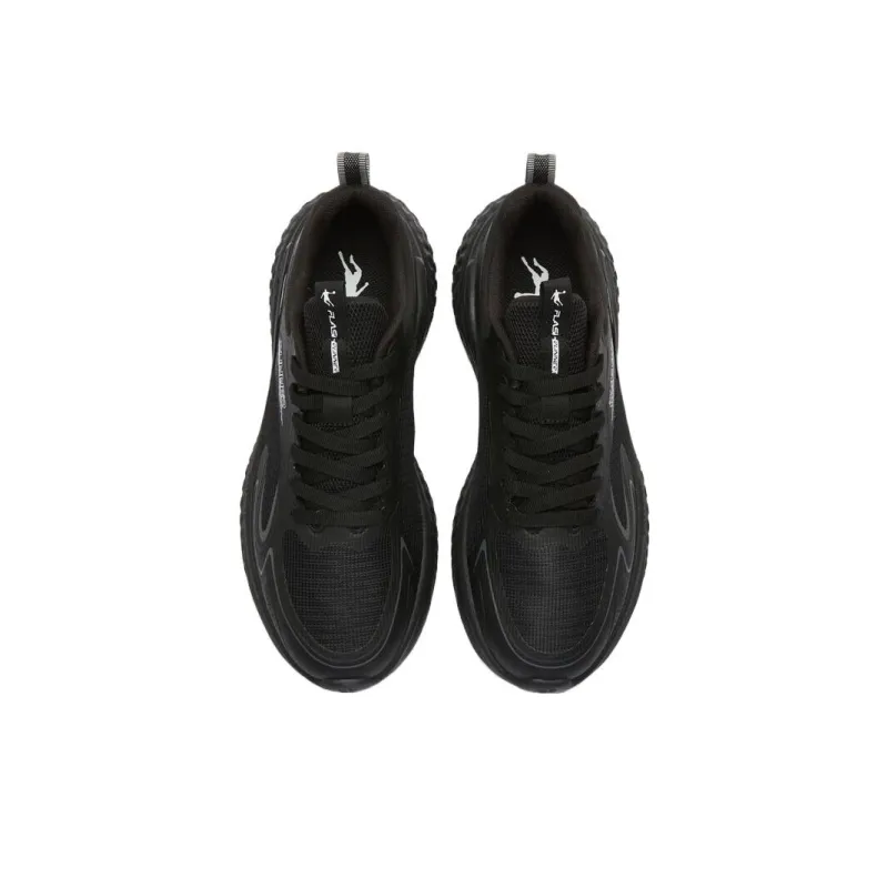 QIAODAN Non-slip Lightweight Low-Top Running Shoes Men's Black-3