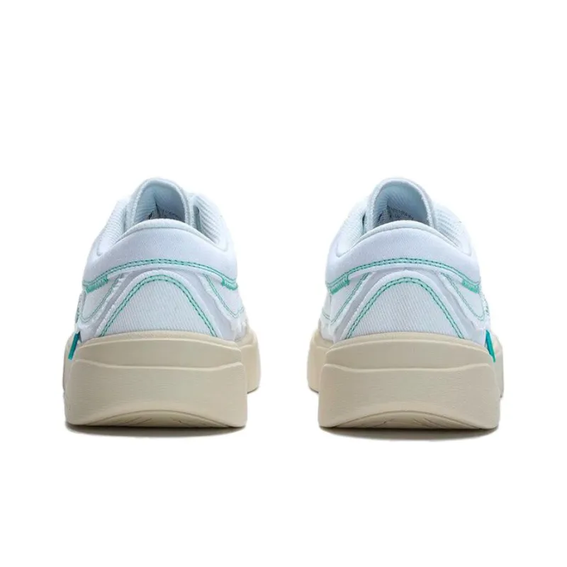 FILA FUSION CURVE Sealing Wax Canvas Shoes Women's Low Top White/Brown/Green-3