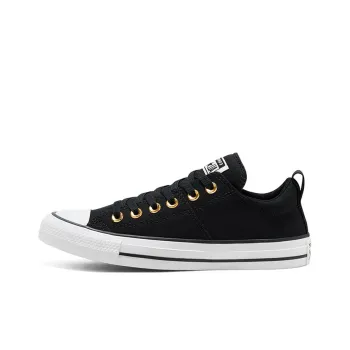 Converse CTAS Madison Anti-Slip Wear-Resistant Lightweight Coverage Low-Top Canvas Shoes Women's Classic Black