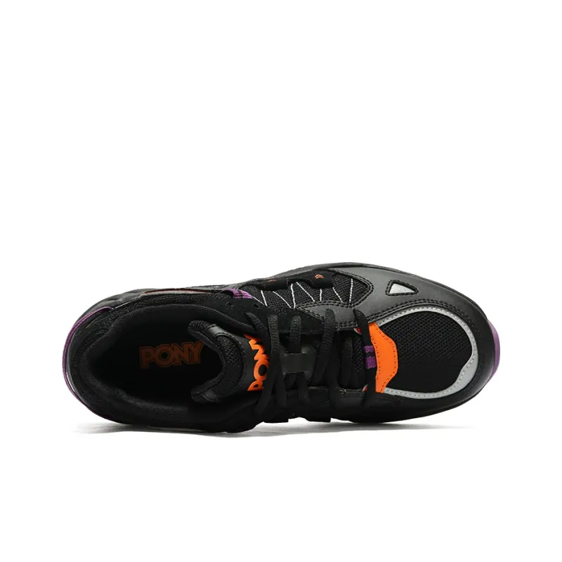 PONY Slip Resistant, Abrasion Resistant, Breathable Low Top Chunky Sneakers Women's Black-3