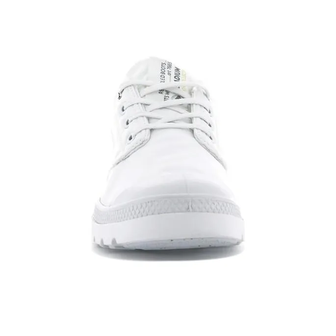 Palladium Pampa Wear-resistant And Waterproof Low-Top Canvas Shoes Unisex White-3