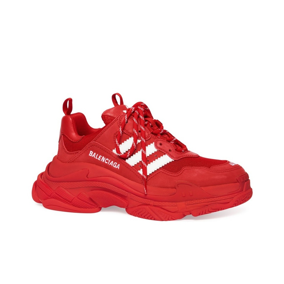 Balenciaga Triple S X Adidas 'Red' US M 12 - POIZON Balenciaga Triple S X Adidas 'Red' US M 12 - POIZON