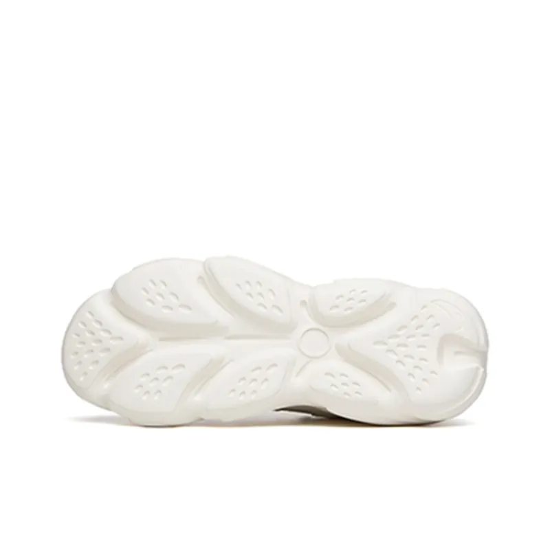 Anta Life Collection Cat Paw Anti Slip Wear Resistant Low Top Chunky Sneakers Women's Ivory White-5