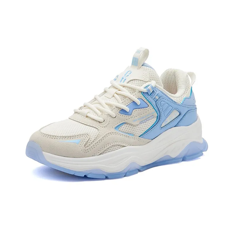 361° Locus Warm Low Top Chunky Sneakers Men's White Blue-1
