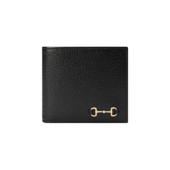GUCCI Leather Coin Purses Wallets Men's Black