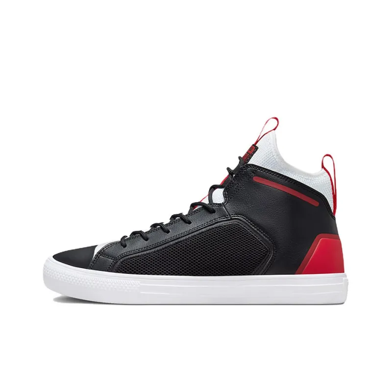 Converse Chuck Taylor All Star Ultra Expressive Craft Wear-Resistant Mid-Top Canvas Shoes Unisex Black White-0