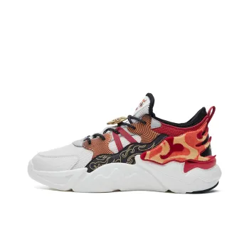 HONOR OF KINGS x Erke Anti Slip Wear Resistant Low Top Chunky Sneakers Women's White Red
