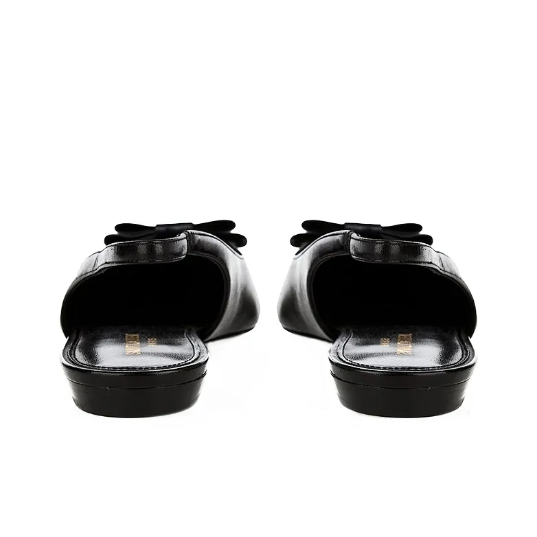 SAINT LAURENT Anaïs Bow-detail Ballerina Shoes-3