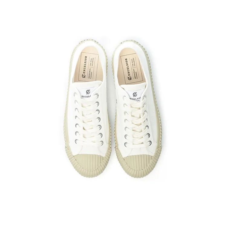 EXCELSIOR Cookie Shoes BOLT LO Classic Platform Anti Slip Wear Resistant Low Top Canvas Shoes Unisex Gray Green-3