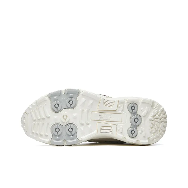 FILA Ravagement 1 Cushioning Anti Slip And Wear Resistant Low Top Chunky Sneakers Women's White-5