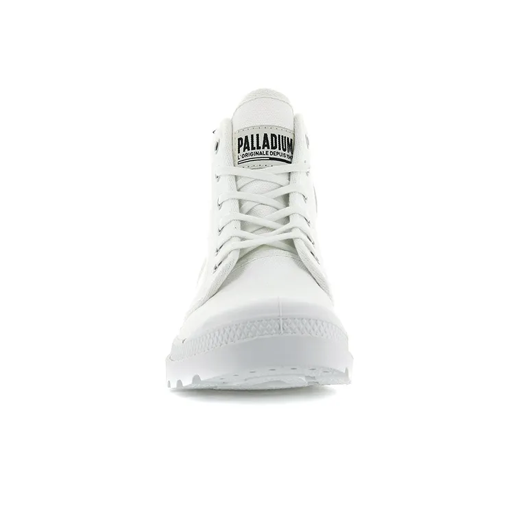 Palladium Pampa Hi Originale Anti-Slip Wear-Resistant High-Top Canvas Shoes Unisex Star White-3