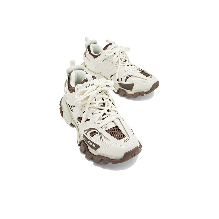 Balenciaga Track 1.0 Sneakers 'White Brown' Women's-3