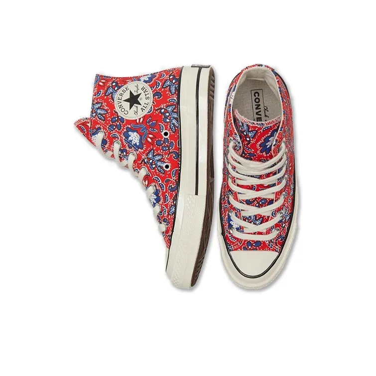 Converse Chuck Taylor All Star 70 Hi Paisley Habanero Red-3
