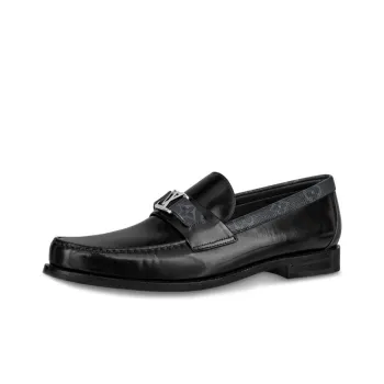 LOUIS VUITTON Major Loafers 'Black With Monogram Deco'