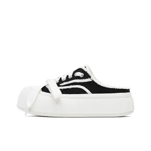 Dickies Canvas Shoes Women's Low-Top Black/White