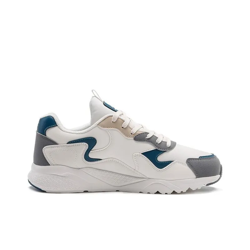 XTEP Chunky Sneakers Men Low Top White/Blue/Gray-1