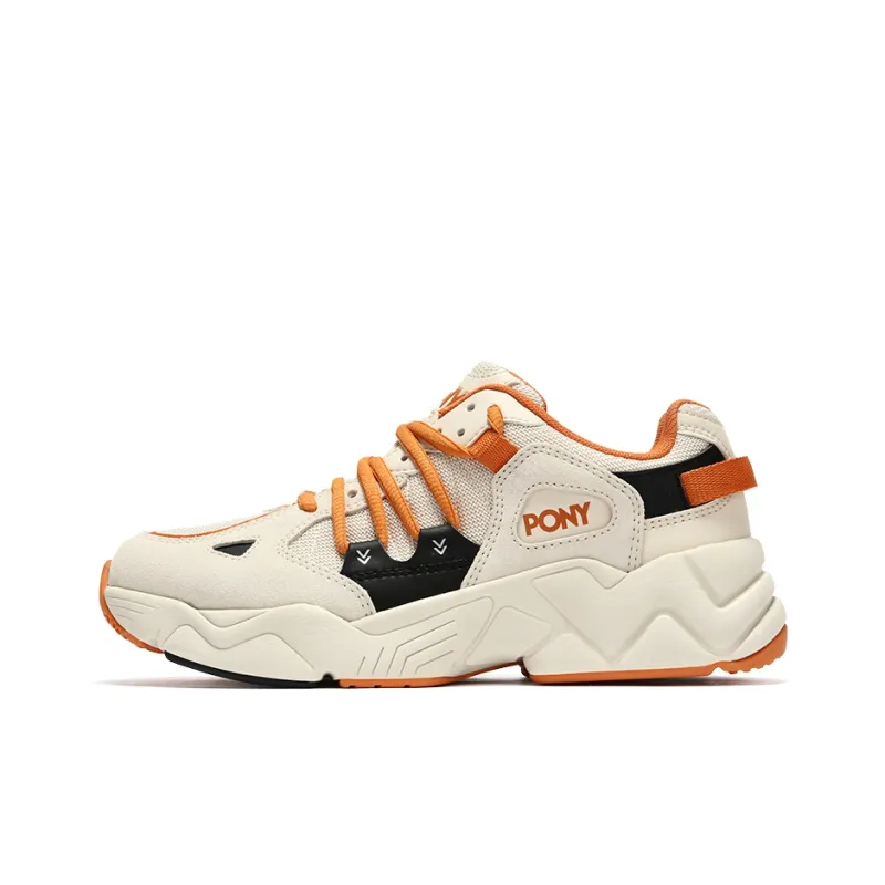 Pony Chunky Sneakers Men Low-Top Beige/Light Orange/Black-0