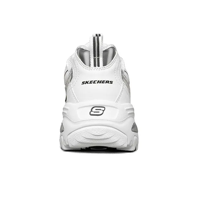 Skechers D'Lites 1.0 Low Sneaker Gs White/Black Women's-3