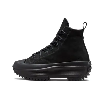 Run Star Converse Hike High 'Triple Black Sherpa'