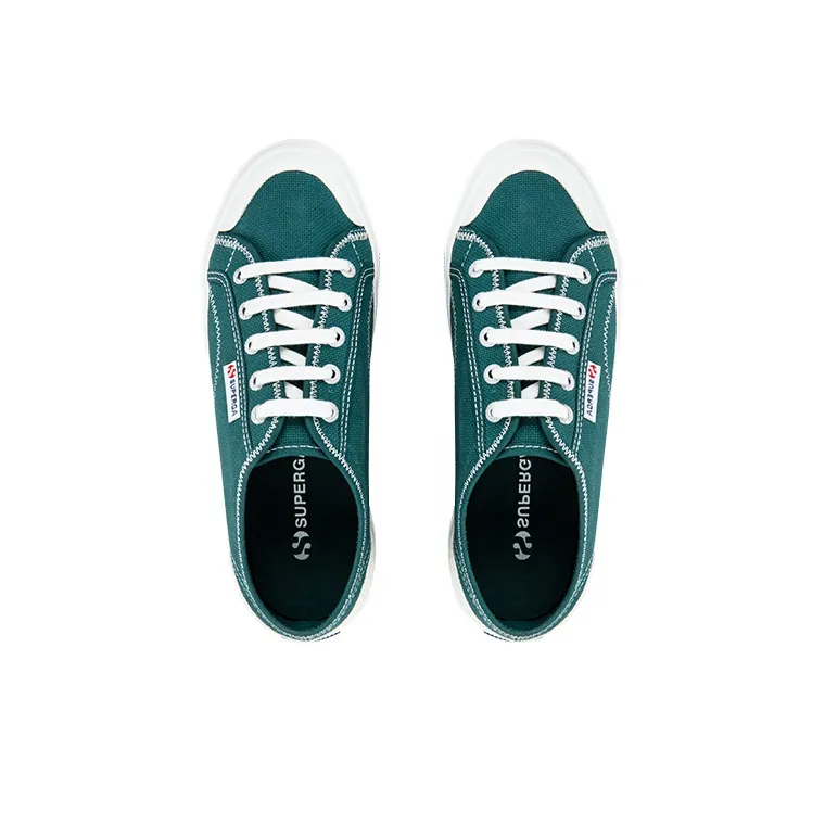 SUPERGA Canvas Shoes Unisex Low Top Green-2