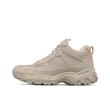 Skechers D'LITES Collection Cushioned Anti Slip And Wear Resistant Warm High Top Chunky Sneakers Women's Taupe