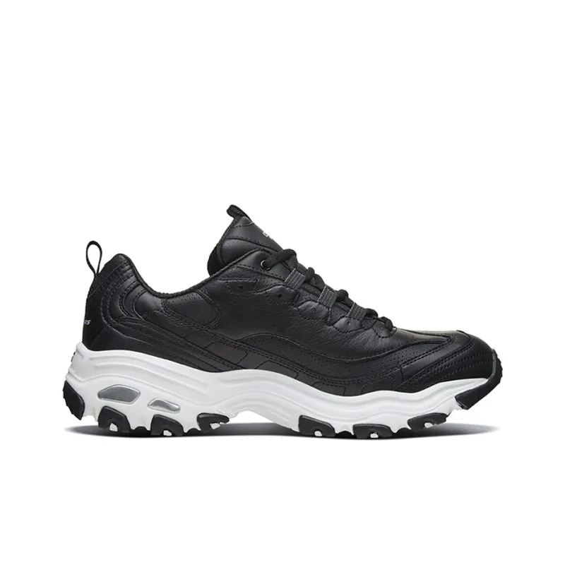 Skechers D Lites 1.0 Low Top Daddy Shoes Black-1