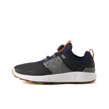 PUMA Ignite Articulate Disc Spike Mid Top Golf Shoes Men's Gray Blue Black