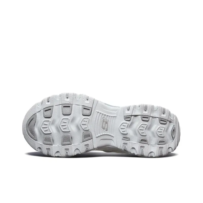 Skechers D'Lites 1.0 Low Running Shoes Grey/White-4