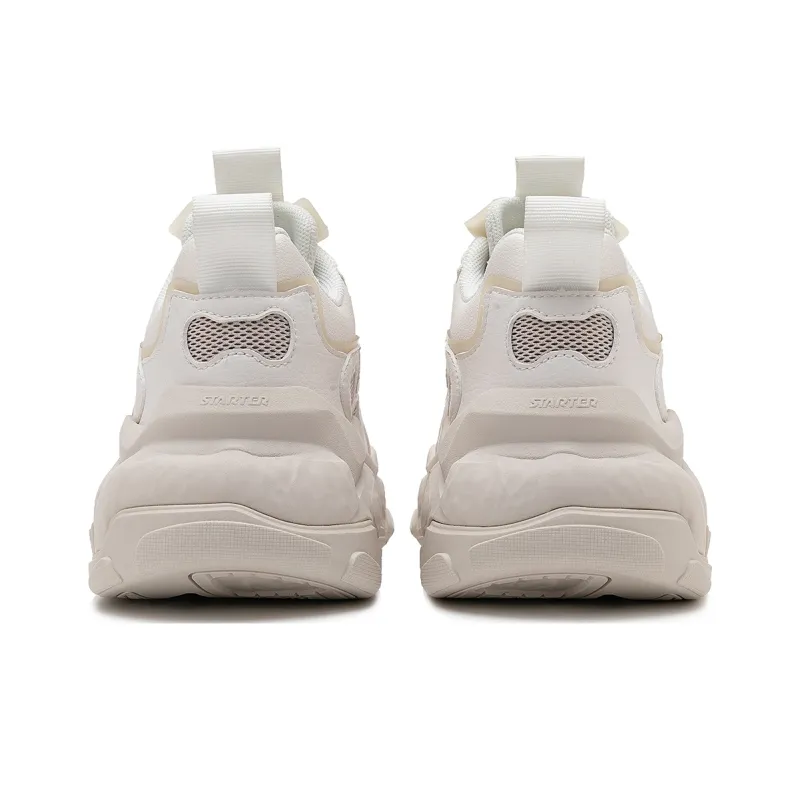 STARTER Rock Formation Series Chunky Sneakers Men Low Top White-4