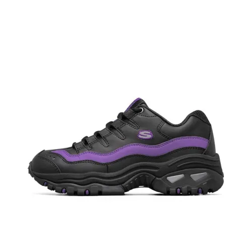 Skechers Energy Over Joy Low Top Running Shoes Black/Purple Women's