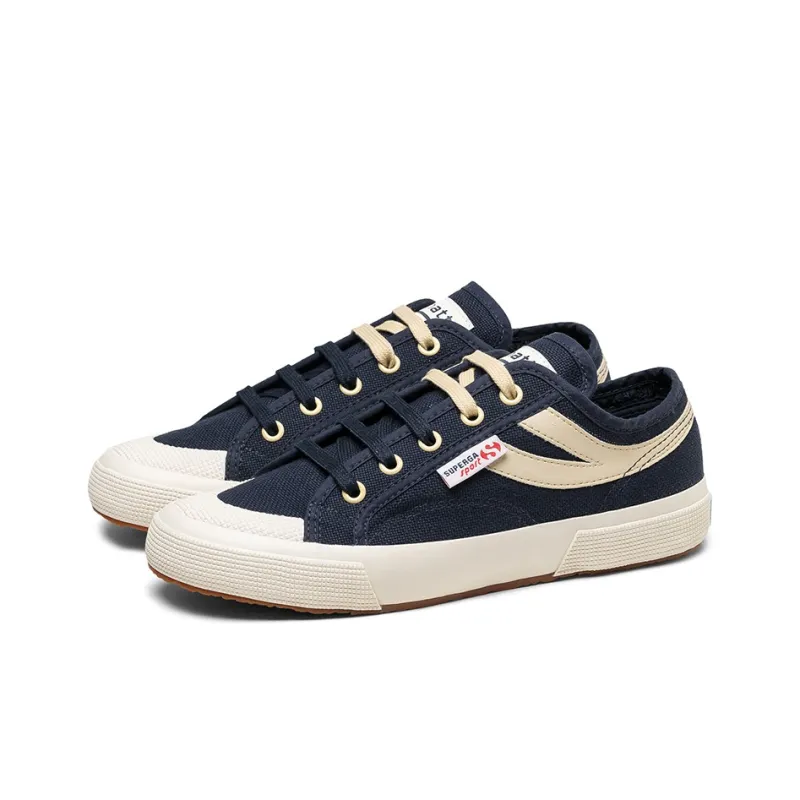 SUPERGA Canvas Shoes Unisex Low-Top Navy Blue-2