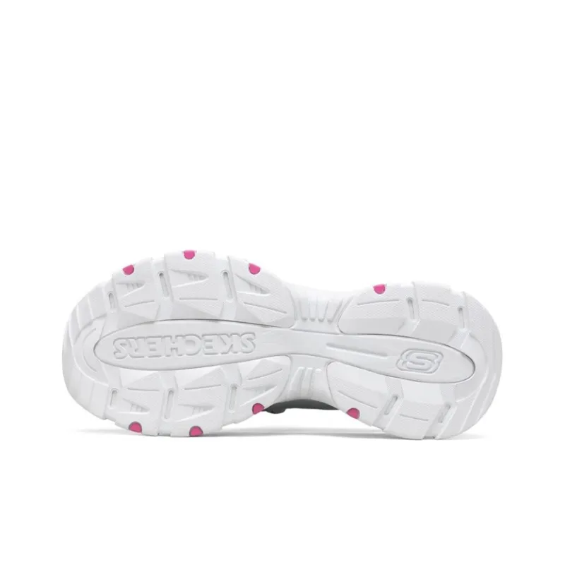 Skechers Kozmiks Cushioned Slip Resistant Breathable Low Top Chunky Sneakers Women's Pink Blue-4