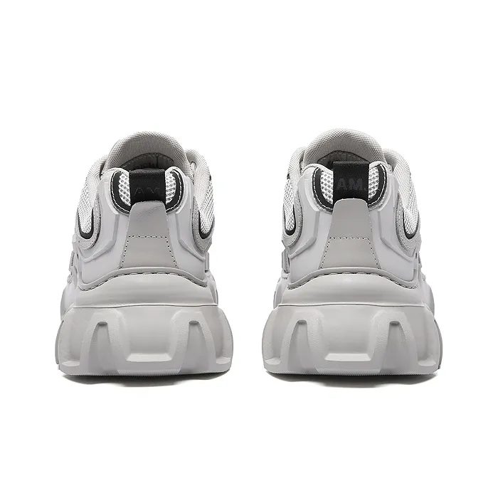 Anthony Miles Chunky Sneakers Men Low Top Gray-3
