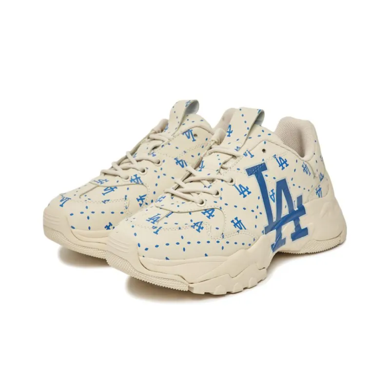 MLB Bigball Chunky Monogram La Dodgers 'Beige White Blue'-2