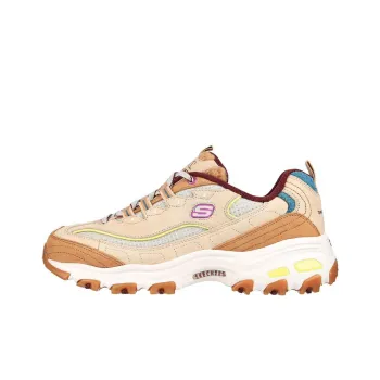 Skechers Luxe Sherpa: D'Lites - Bright Joy Cushioning Anti-Slip And Wear-Resistant Low-Top Chunky Sneakers Women's