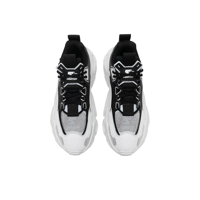STARTER Rock Formation Series Chunky Sneakers Women's Low Top Black/White/Gray-3