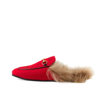 GUCCI 2015 Re Edition Princetown Women's Casual Shoes Women's Red