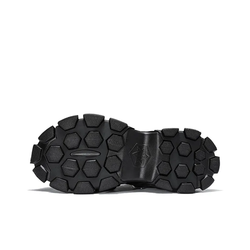 NORVINCY Chunky Sneakers Unisex High Top Black-4