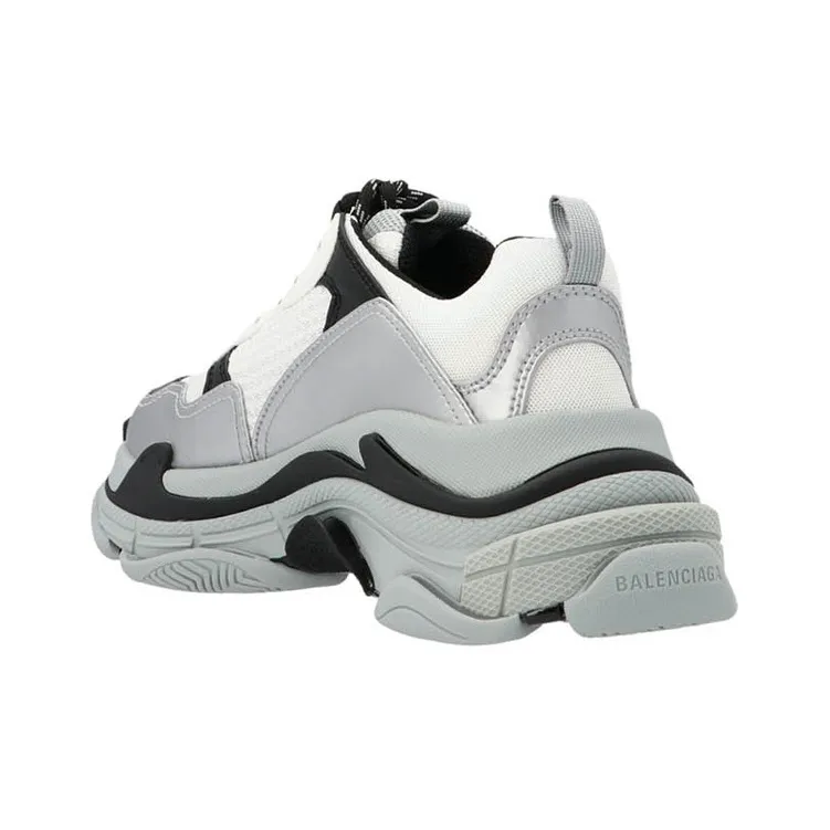 Balenciaga Triple S Silver Dark Grey Women's-3