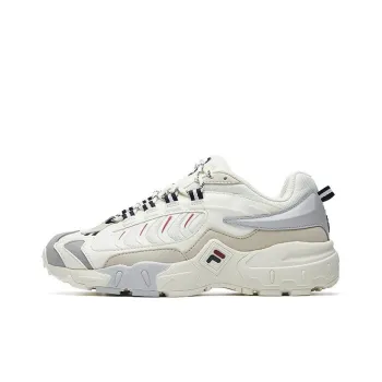 FILA Ravagement 1 Cushioning Anti Slip And Wear Resistant Low Top Chunky Sneakers Women's White